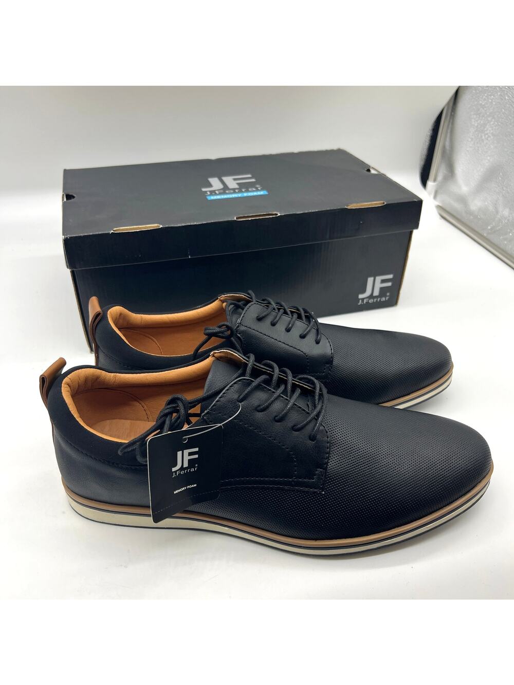 J. Ferrar Founder Men's Dress Shoes Oxford Shoes Black Size 11M